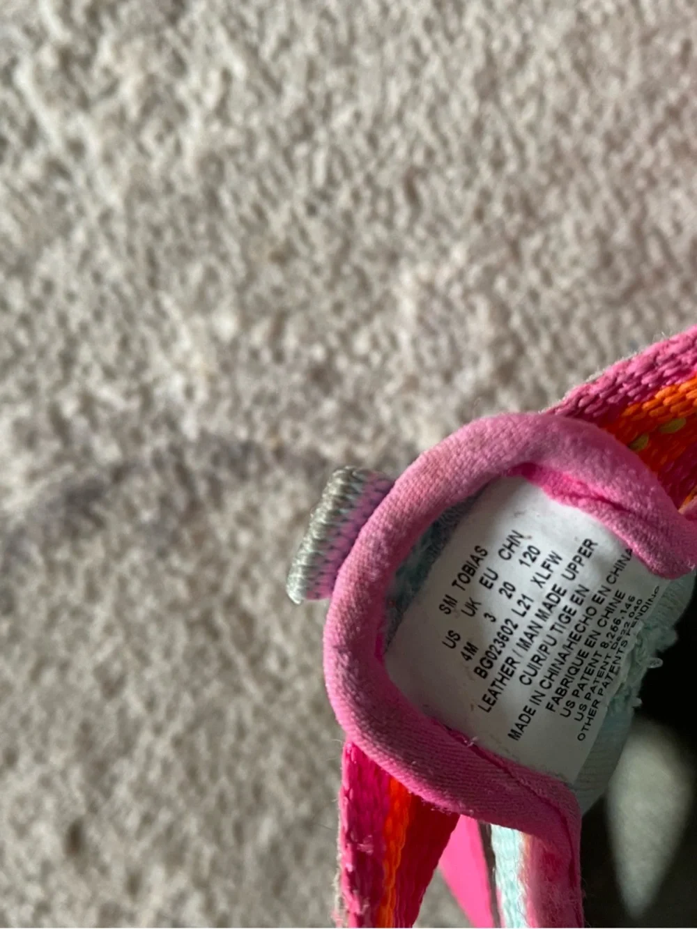 Stride Rite Girls Pink and Orange Water Shoes with Mint Accents